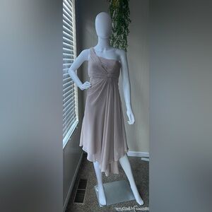 David’s Bridal Size 2 One Sleeve Dress
